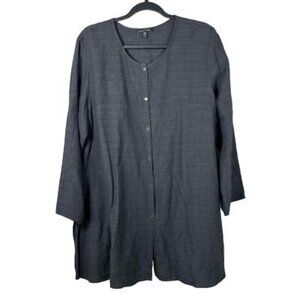 Eileen Fisher Slate Grey Tunic Top